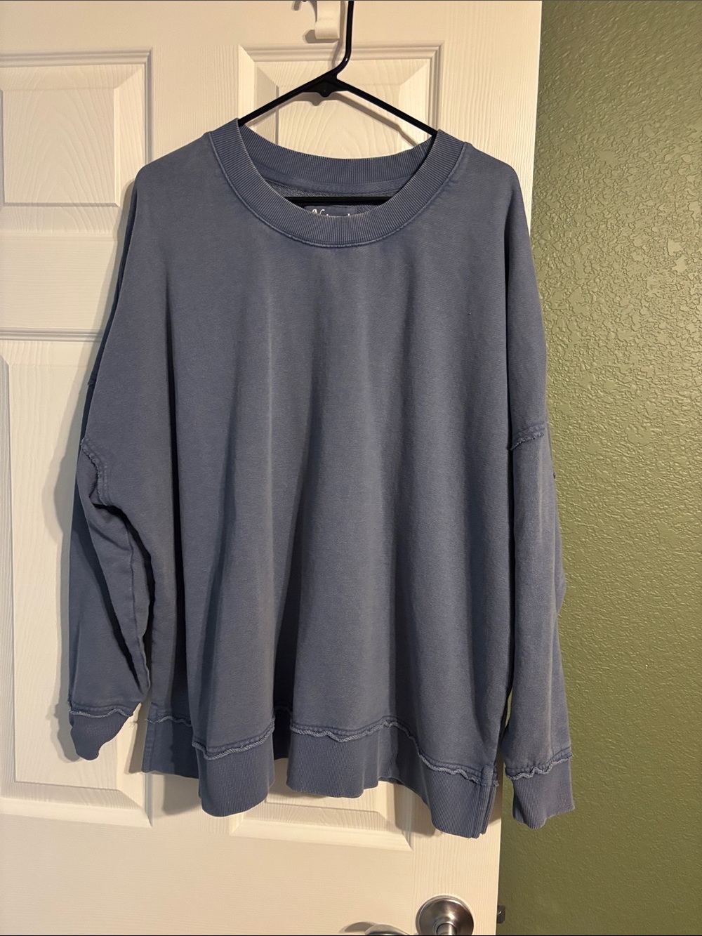 Natural Reflections Women's Muted Blue Pullover Sweatshirt